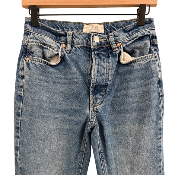 We The Free Denim Blue Straight Leg Jeans - Picture 2 of 10